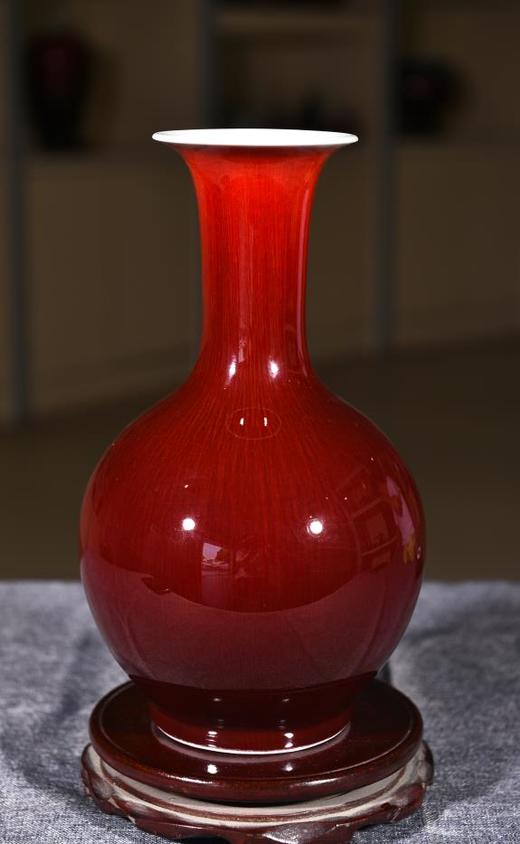 郎红釉赏瓶 商品图0