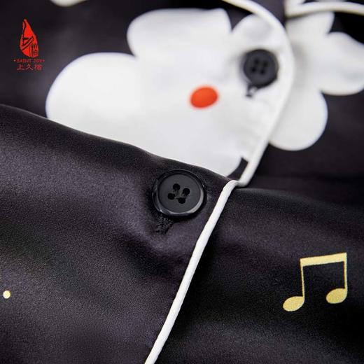 SAINTJOY/上久楷女式黑色印花短袖睡衣套装  JWS21009 商品图10