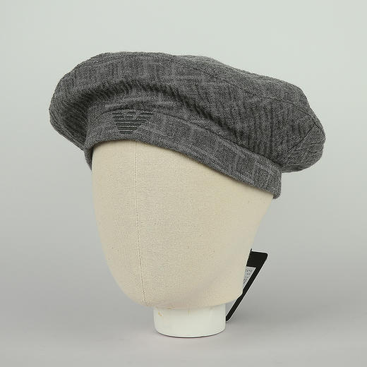 E ARMANI 贝雷帽女  6376392F400-00041 .2%ELASTANE 41%VIRGIN WOOL 16%POLYAMIDE 41%VISCOSE 商品图0