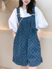 裁缝学苑AQ59 印花牛仔背带裤纸样衬衫套装女装服装裤子打板裁剪 商品缩略图4