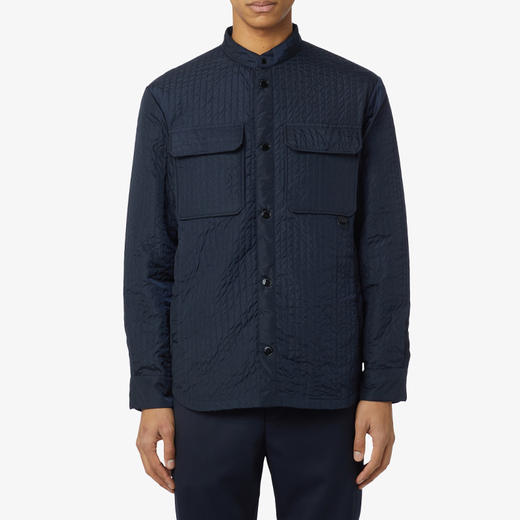 EMPORIO ARMANI 阿玛尼 男士特薄棉服 深蓝色 3R1BB7 1NRIZ 0920 商品图0