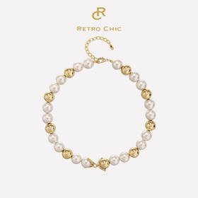 Retro Chic 意大利复古时尚首饰 维多利亚圆月项链