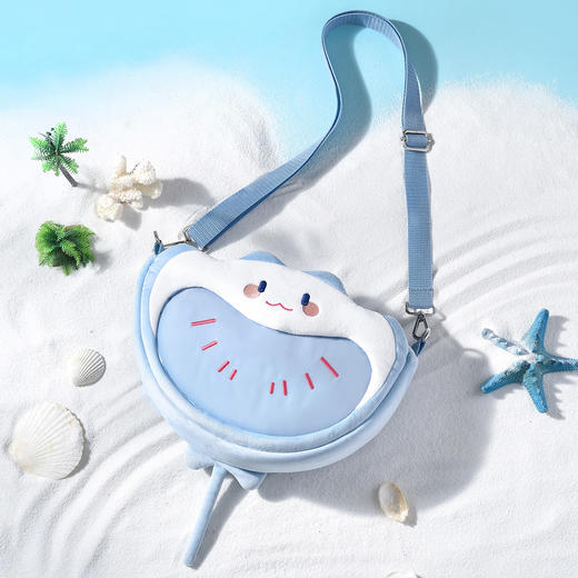 【现货】bilibiliGoods 猫耳FM MANTA 鱼哥 超开心痛包 UWA系列毛绒小痛包 商品图0