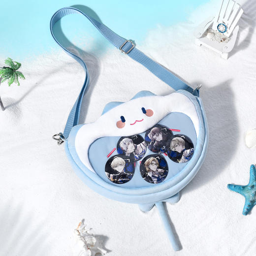 【现货】bilibiliGoods 猫耳FM MANTA 鱼哥 超开心痛包 UWA系列毛绒小痛包 商品图1