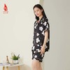 SAINTJOY/上久楷女式黑色印花短袖睡衣套装  JWS21009 商品缩略图0