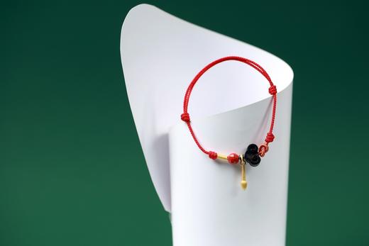 XYZT0511°紫檀祥云红绳手链 商品图5