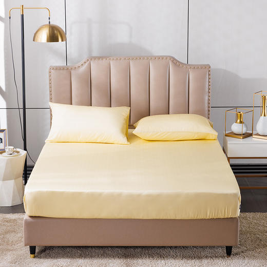 多喜爱 沁爽柔光莱赛尔床笠（芦荟绿/柔雾黄/玫瑰粉/时空漫行/蓝曲悠扬/悦然雅馨/简约之境/极简空间）cs 商品图1