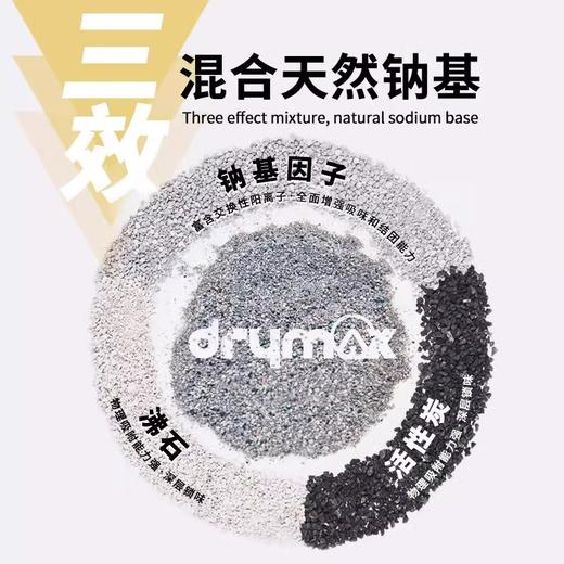 洁客天然钠基矿石猫砂活性炭除臭吸水结团矿石膨润土猫砂4.09kg 商品图2