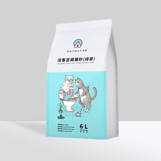 洁客豆腐猫砂除臭无尘可冲马桶去味猫沙结团快速清洁猫砂2.4公斤 商品图1