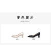 接吻猫春夏新款通勤高跟鞋时尚尖头粗跟单鞋女 商品缩略图5