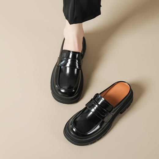 【服装鞋包】-新款日系懒人一脚蹬时尚外穿单鞋 商品图1