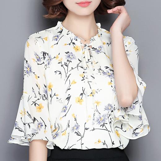 裁缝学苑AQ68新款雪纺小衫喇叭袖上衣衬衫纸样衬衫女装打版衣服图 商品图5