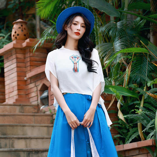 游园惊梦系列-如云不规则上衣 | 夏日清凉短袖 | 现货加急发 商品图1