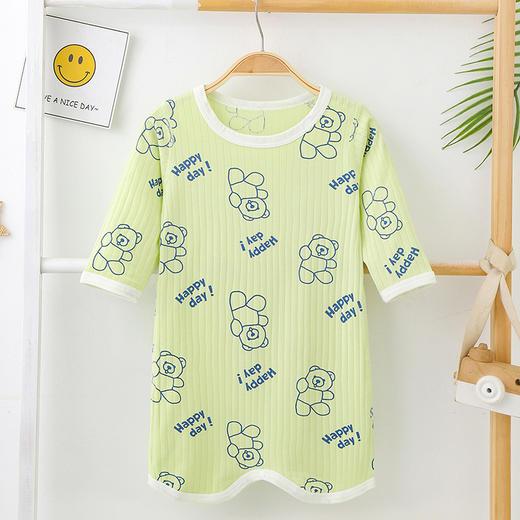 【捡漏价49元/2件】儿童纯棉睡袋，萌趣可爱，轻薄凉爽，按扣裆部，可自由开合，多色可选，宝宝无骨睡衣家居服，春夏薄款连体睡袍，分腿防踢被睡裙sh 商品图14