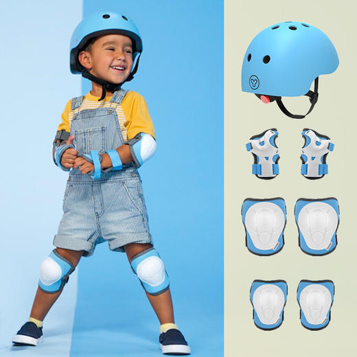 菲乐骑 头盔护具七件套（护肘*2+护手*2+护膝2+头盔） 商品图2