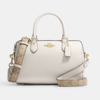 这个配色好看！Coach Rowan超经典波士顿包 白色配米色老花肩带 只要￥1450直邮到手 商品缩略图0