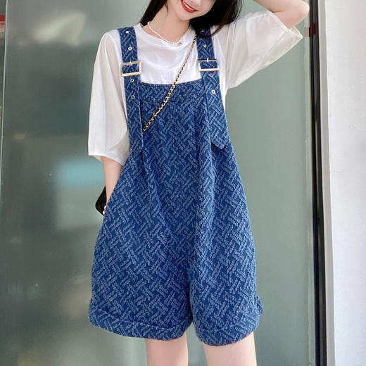 裁缝学苑AQ59 印花牛仔背带裤纸样衬衫套装女装服装裤子打板裁剪 商品图3