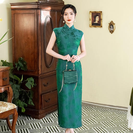 WX真丝旗袍桑蚕丝中国风改良春夏季夏款 商品图0