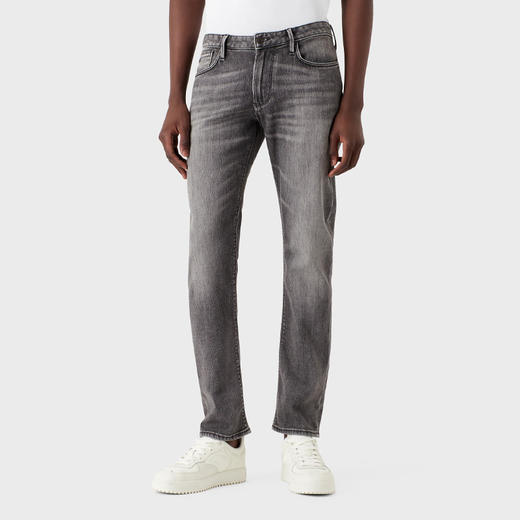 EMPORIO ARMANI 阿玛尼 男士棉质修身有机牛仔牛仔裤 灰色 3R1J06 1D0CZ 0006 商品图1
