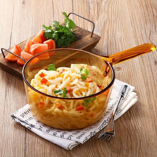 康宁（VISIONS）晶彩1.5L单柄奶锅汤锅炖锅琥珀玻璃锅 商品图6