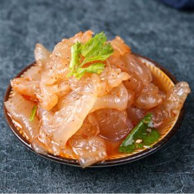 澳天海蜇头，深海捕捞，营养丰富，16袋组合，传统方法与现代技术结合，保留海蜇鲜脆口感，内含调料包，口感与营养皆为上乘D