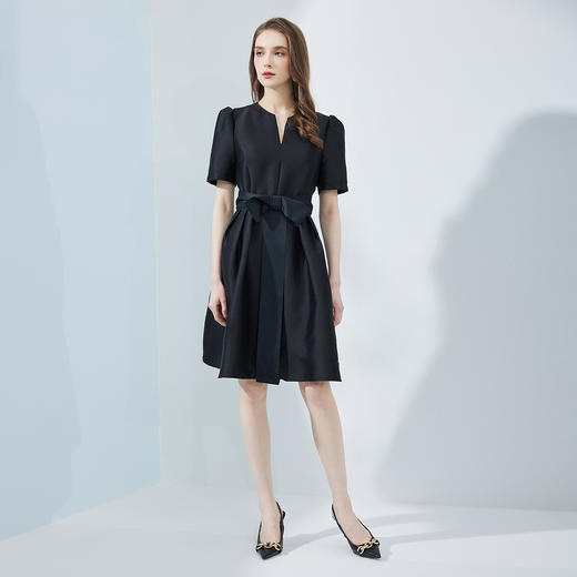 NF8M1斯尔丽瑟俪商场同款2023夏季新款手工蝴蝶结小礼服俏丽连衣裙 商品图3