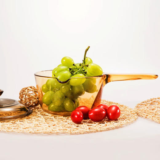 康宁（VISIONS）晶彩1.5L单柄奶锅汤锅炖锅琥珀玻璃锅 商品图5