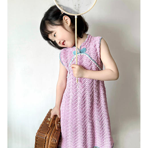 苏苏姐家中式旗袍手工DIY编织蕾丝线裙子毛线团打发时间材料包 商品图2