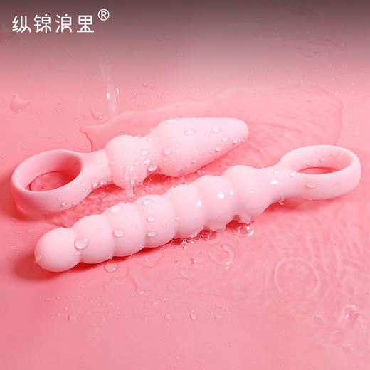 电动强震拉珠大号后庭肛塞 商品图0