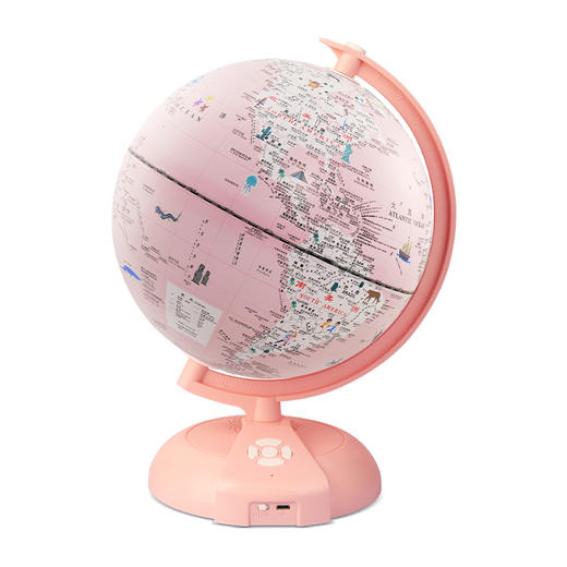 【儿童节礼物-礼盒装】北斗云起AI+AR智能地球仪夜灯款（缤纷彩色版）15大AR 中英翻译 3D立体动态360世界全景6大知识问答 商品图6