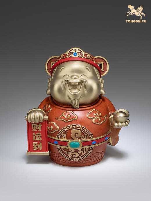 铜师傅 铜摆件《财运到》客厅办公室桌面电视柜 家居财神装饰品 商品图3