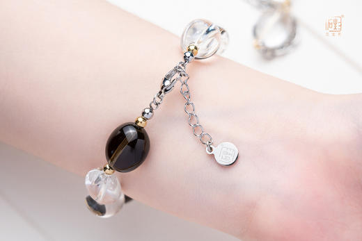 三生石本色茶白水晶手链+本色白水晶项链 商品图6