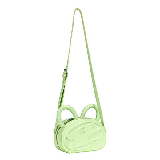Cryingcenter苹果绿小猫耳朵包3Clogo浮雕版斜挎手提可爱女包哭喊 商品图3
