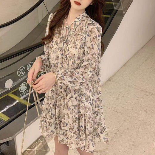 裁缝学苑AQ63 新款碎花雪纺连衣裙纸样女装法式裙子衣服装样板图 商品图3