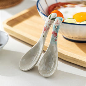 摩登主妇青瑶陶瓷勺子家用盛汤勺日式餐具饭勺调羹汤匙网红小勺子