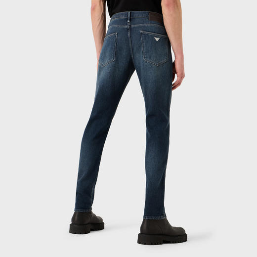 EMPORIO ARMANI 阿玛尼 男士 J06 石磨牛仔布修身牛仔裤 蓝色 3R1J06 1DL2Z 0941 商品图2