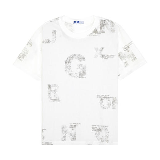 【断码清仓】HX 夏季圆领短袖T恤S102320880101/02 商品图2