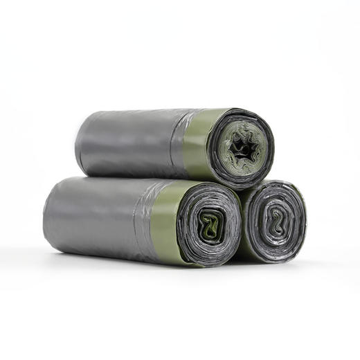 齐心抽绳式垃圾袋L226银色（45*50CM）3卷*30个装 商品图0