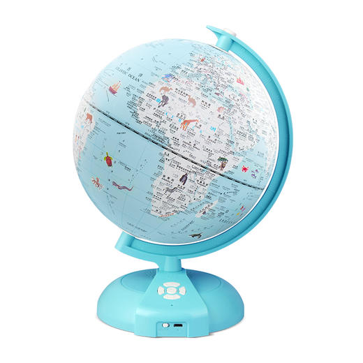 【儿童节礼物-礼盒装】北斗云起AI+AR智能地球仪夜灯款（缤纷彩色版）15大AR 中英翻译 3D立体动态360世界全景6大知识问答 商品图7