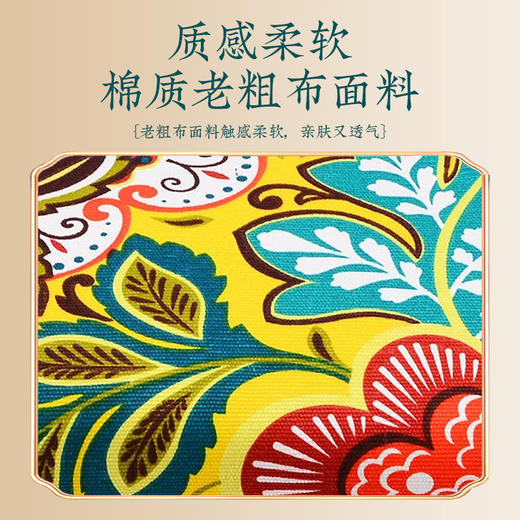 【助你享受安稳好睡眠！家用艾草枕头呵护肩颈】修复颈椎曲度，亲肤老粗布面料，舒适透气，高弹柔软手感好， 艾绒骨头枕按摩枕手工艾草颈椎枕肩颈枕粉丝专属器 商品图3