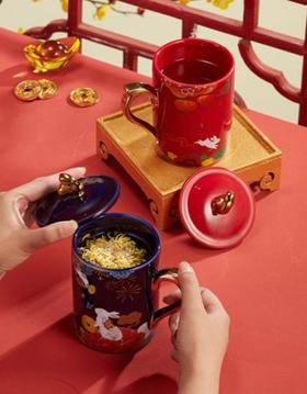 钱兔无量马克杯