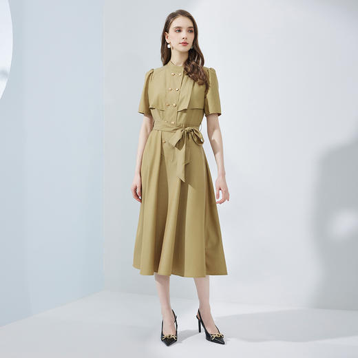 NF8M2斯尔丽瑟俪商场同款2023夏季新款显瘦收腰款气质连衣裙 商品图3