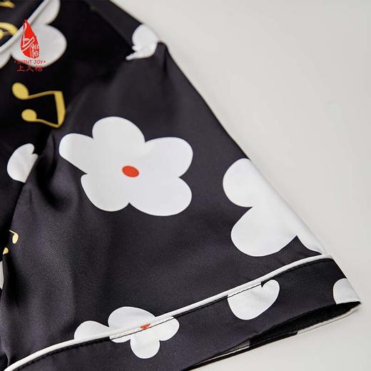 SAINTJOY/上久楷女式黑色印花短袖睡衣套装  JWS21009 商品图12