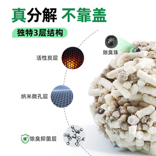洁客混合猫砂膨润土豆腐混合砂除臭无尘吸水结团竹盐翠障2.5公斤 商品图2