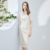 NF8Q1斯尔丽瑟俪商场同款2023夏季新款手工钉珠款拼接收腰时尚连衣裙 商品缩略图2