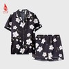 SAINTJOY/上久楷女式黑色印花短袖睡衣套装  JWS21009 商品缩略图8