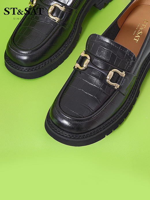 星期六厚底JK金属扣乐福鞋SS31111240 商品图4