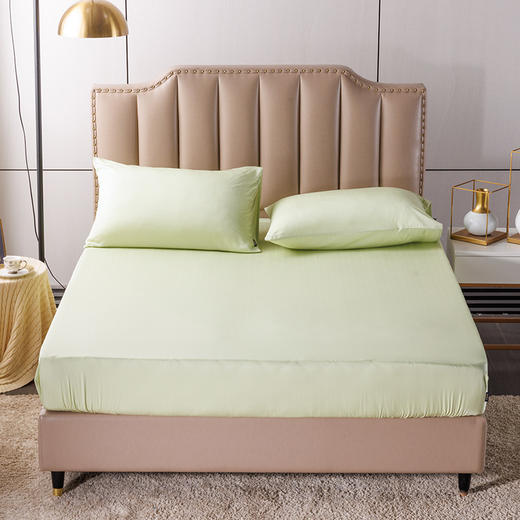 多喜爱 沁爽柔光莱赛尔床笠（芦荟绿/柔雾黄/玫瑰粉/时空漫行/蓝曲悠扬/悦然雅馨/简约之境/极简空间）cs 商品图0