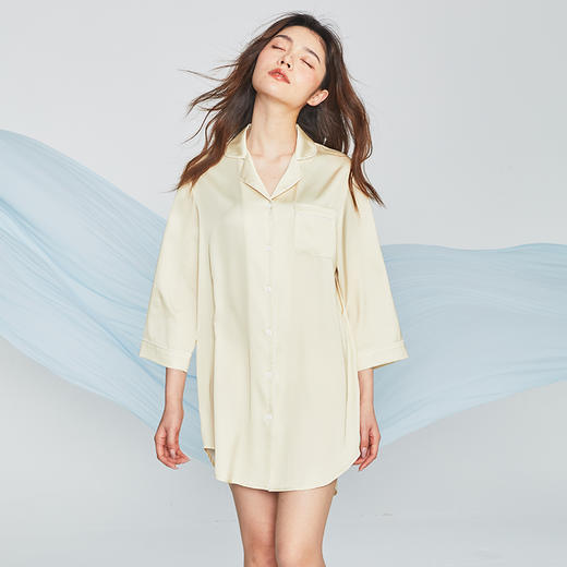 幸棉Luckmeey Nature系列女士丝质家居睡裙 商品图1
