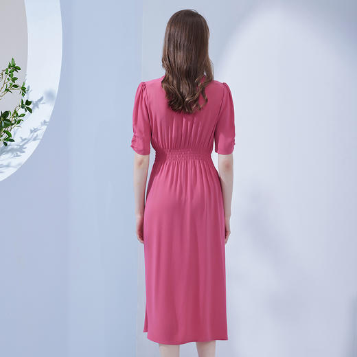 NF8L7斯尔丽瑟俪商场同款2023夏季新款腰部独特设计衬衣式长款连衣裙 商品图1